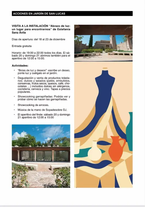 Evento cultural "El Arte de Recibir en el Jardín de San Lucas"