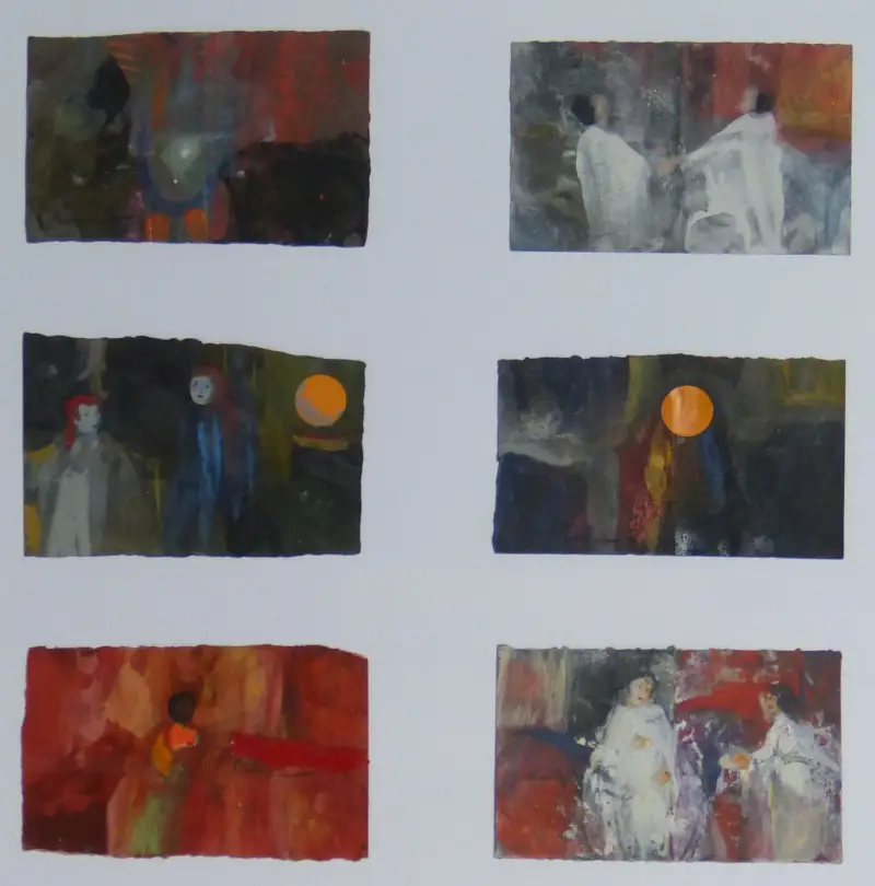 Las lijas Centro Cultural San Clemente, pintura de Jose Luis Lopez Romeral, titulada 'Las lijas'