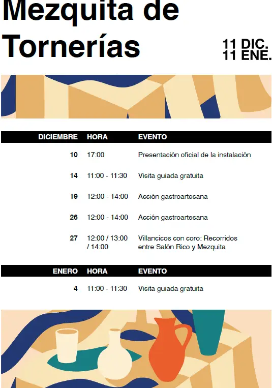 Evento Cultural "El Arte de Recibir en la Mezquita de Tornerías"