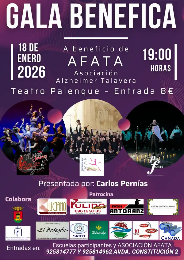 Gala benéfica a favor de AFATA