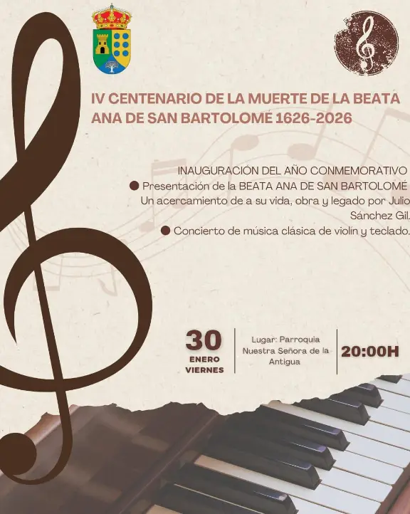 IV Centenario de la muerte de la Beata Ana de San Bartolomé