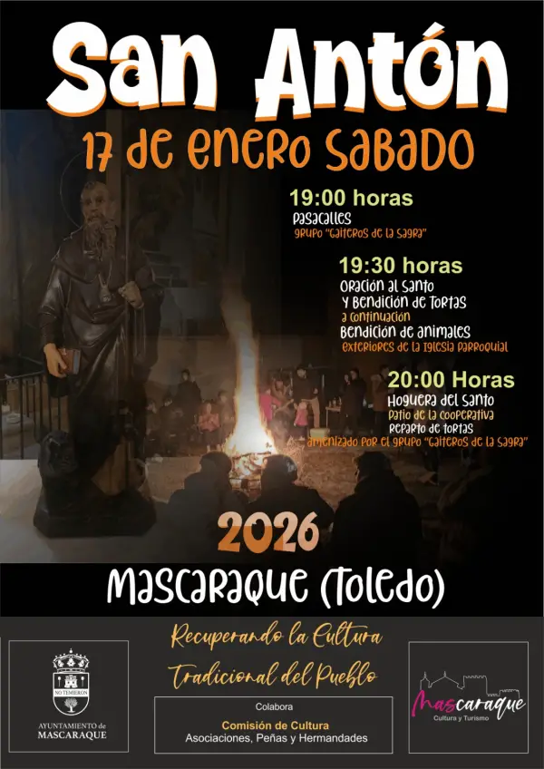 Festividad de San Antón en Mascaraque