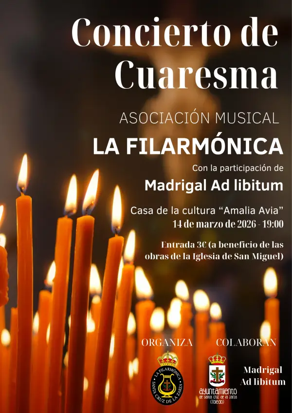 Concierto de Cuaresma 2026 en Santa Cruz de la Zarza