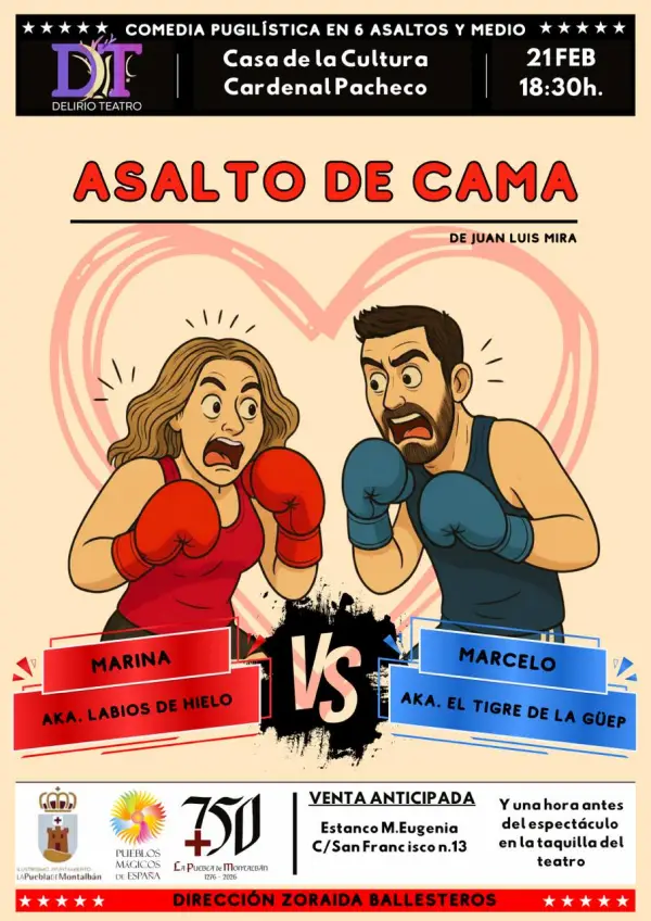 Teatro ‘Asalto de Cama’ en La Puebla de Montalbán