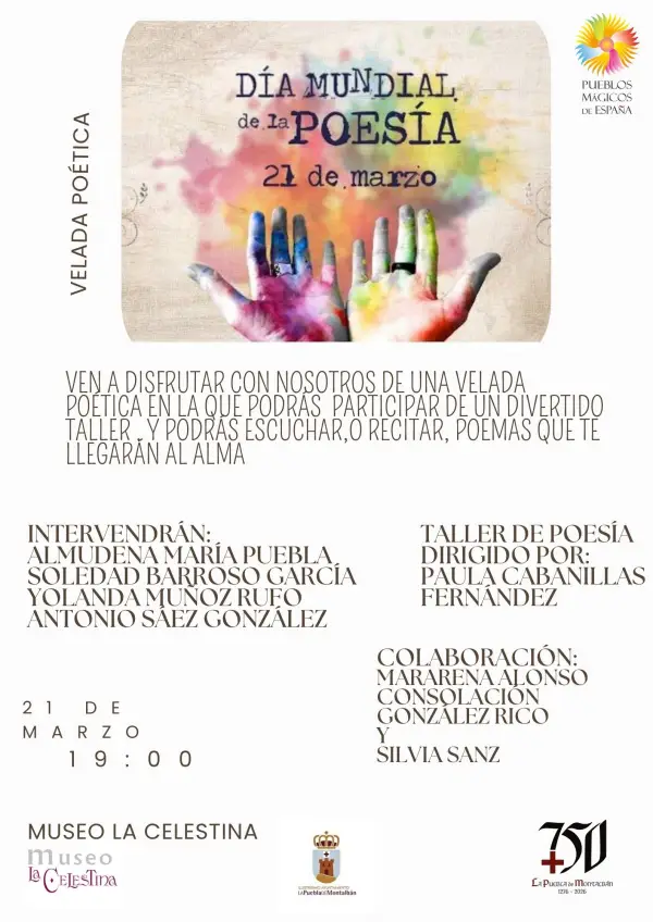 Velada poética por el Día de la Poesía en La Puebla de Montalbán