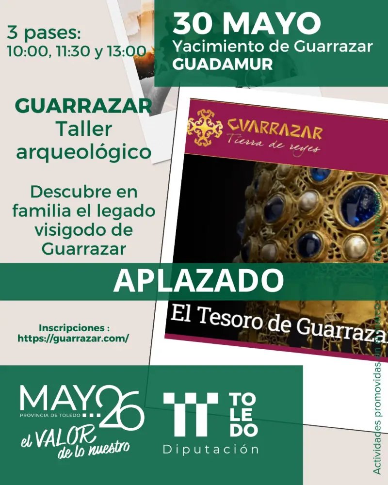 Taller arqueológico para familias en Guarrazar