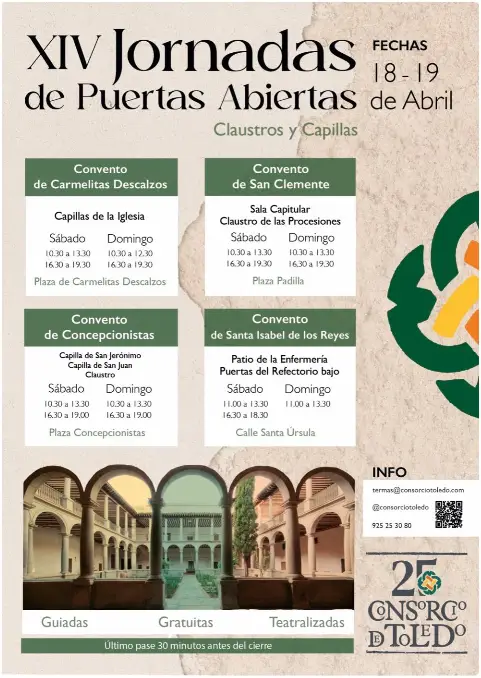 XIV Jornadas de Puertas Abiertas de Claustros y Capillas
